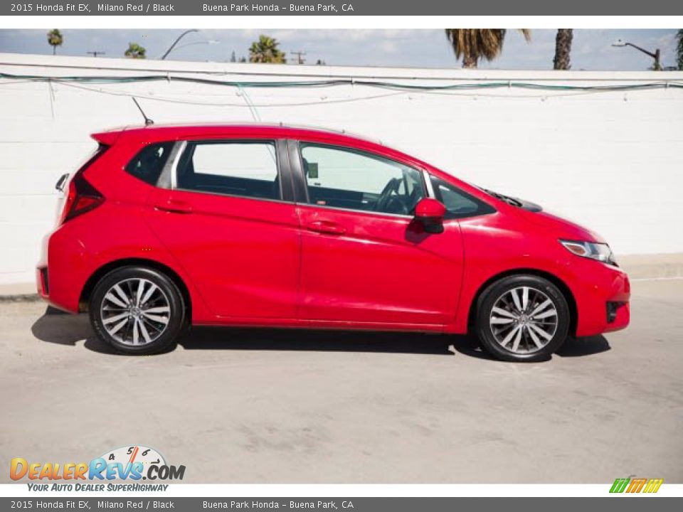 2015 Honda Fit EX Milano Red / Black Photo #10