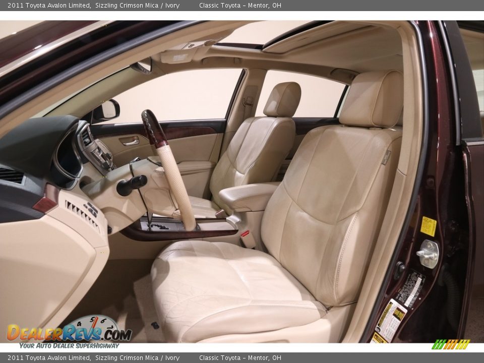 2011 Toyota Avalon Limited Sizzling Crimson Mica / Ivory Photo #5