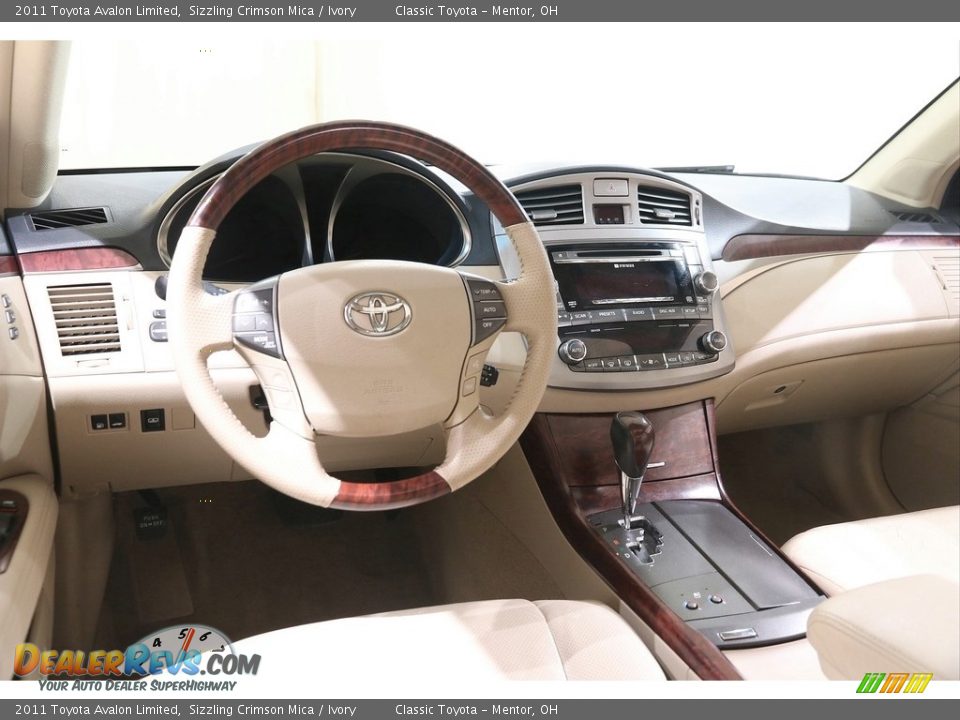 2011 Toyota Avalon Limited Sizzling Crimson Mica / Ivory Photo #6