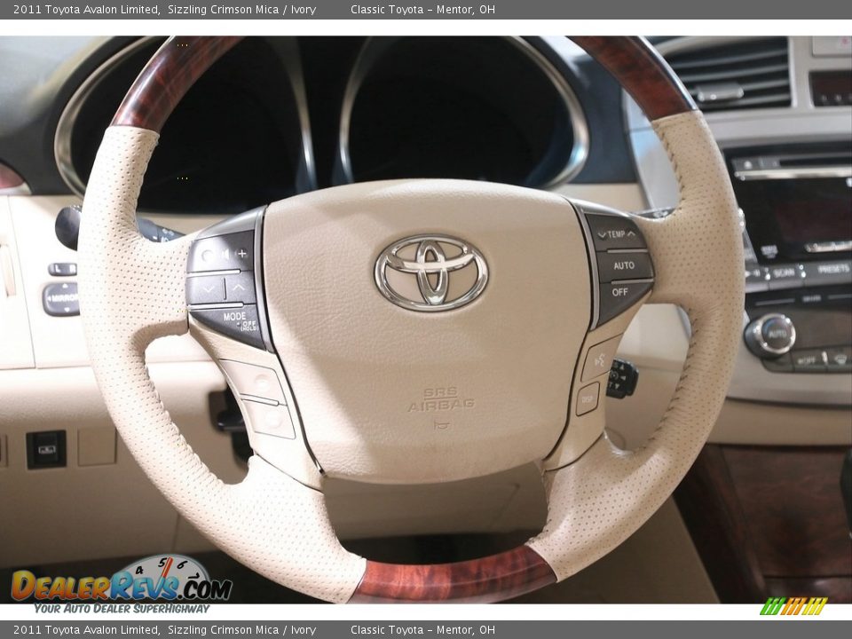 2011 Toyota Avalon Limited Sizzling Crimson Mica / Ivory Photo #7