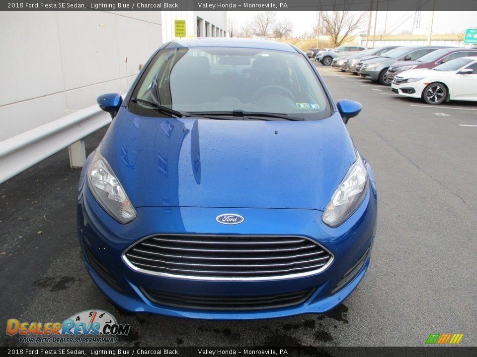 2018 Ford Fiesta SE Sedan Lightning Blue / Charcoal Black Photo #9