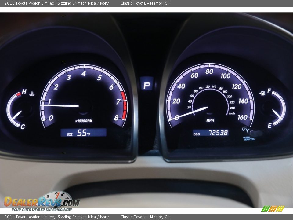 2011 Toyota Avalon Limited Sizzling Crimson Mica / Ivory Photo #8