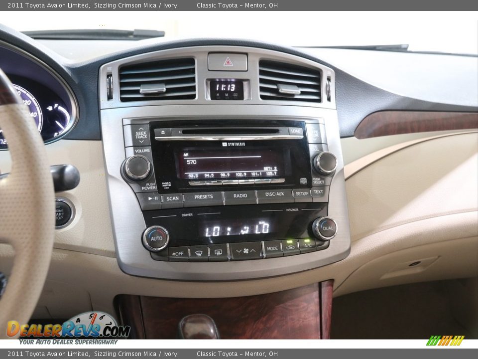 2011 Toyota Avalon Limited Sizzling Crimson Mica / Ivory Photo #9