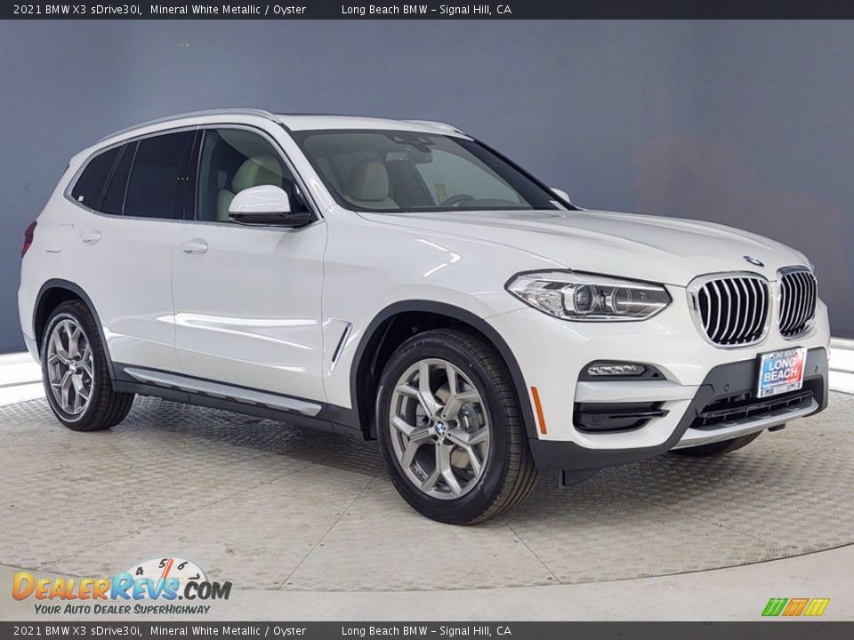 2021 BMW X3 sDrive30i Mineral White Metallic / Oyster Photo #27