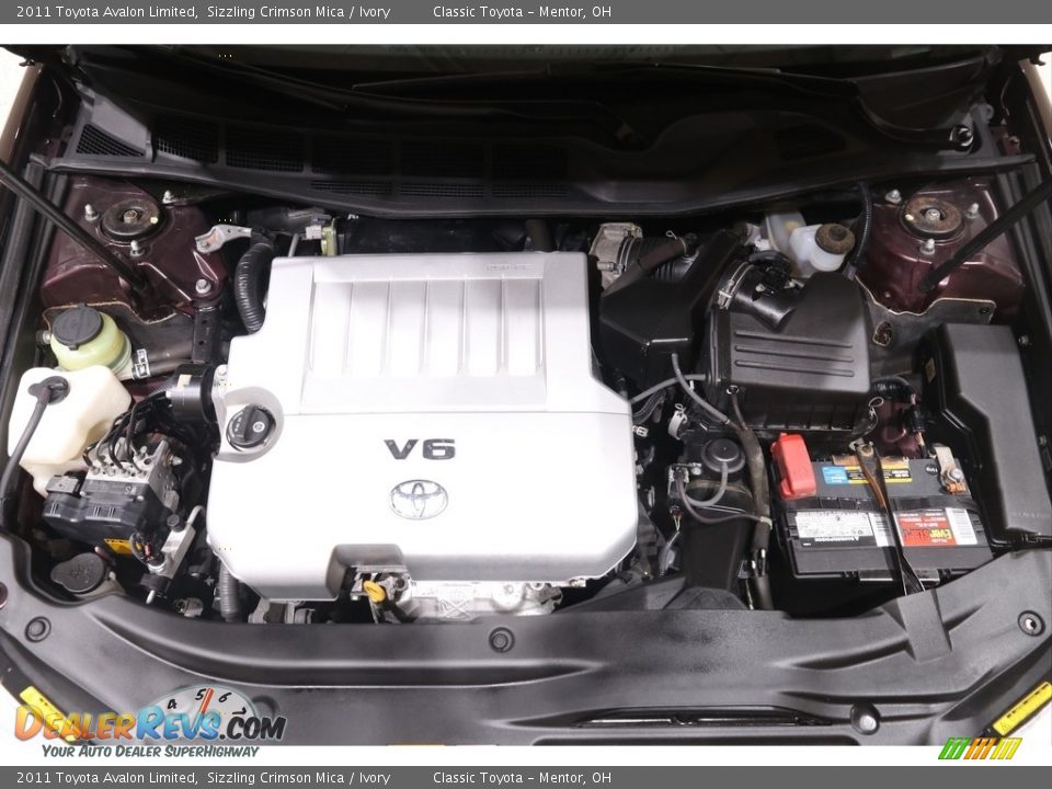 2011 Toyota Avalon Limited Sizzling Crimson Mica / Ivory Photo #17