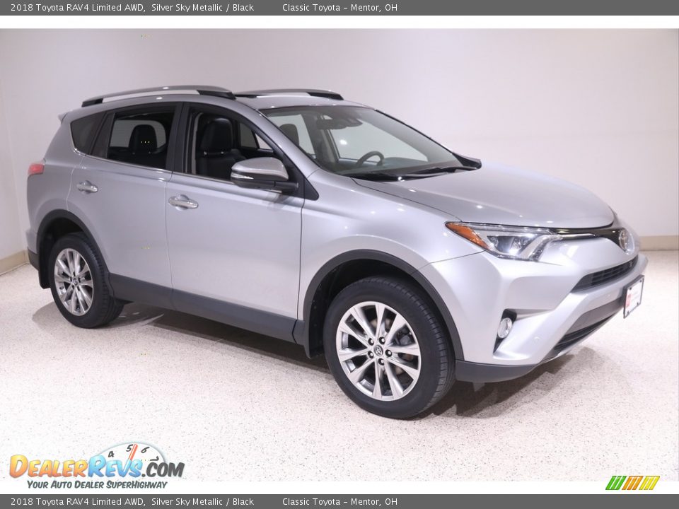 2018 Toyota RAV4 Limited AWD Silver Sky Metallic / Black Photo #1