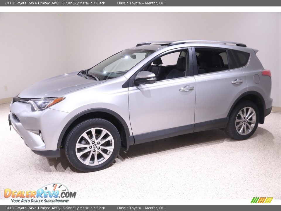 2018 Toyota RAV4 Limited AWD Silver Sky Metallic / Black Photo #3
