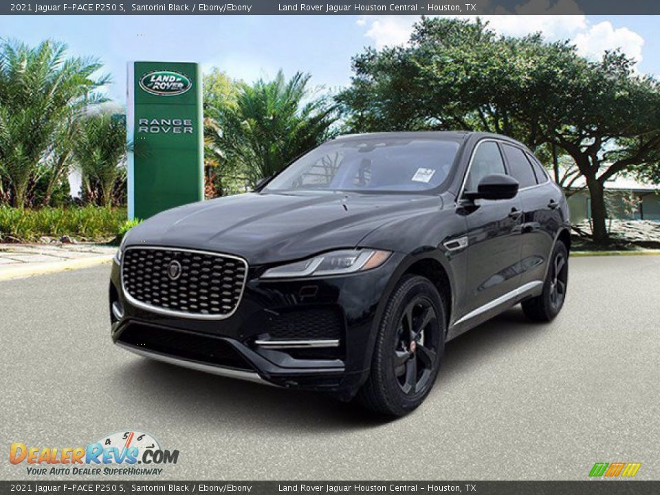 2021 Jaguar F-PACE P250 S Santorini Black / Ebony/Ebony Photo #1