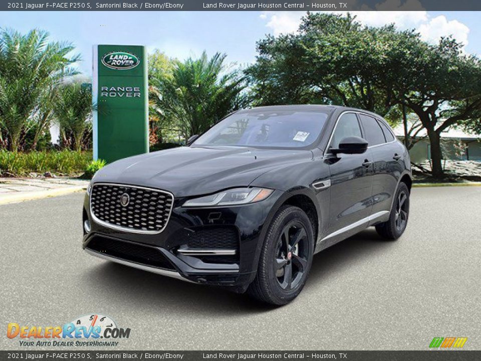 2021 Jaguar F-PACE P250 S Santorini Black / Ebony/Ebony Photo #2