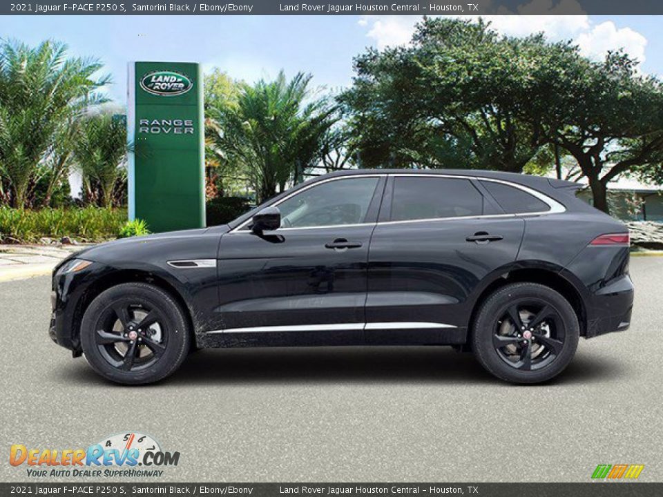 2021 Jaguar F-PACE P250 S Santorini Black / Ebony/Ebony Photo #7