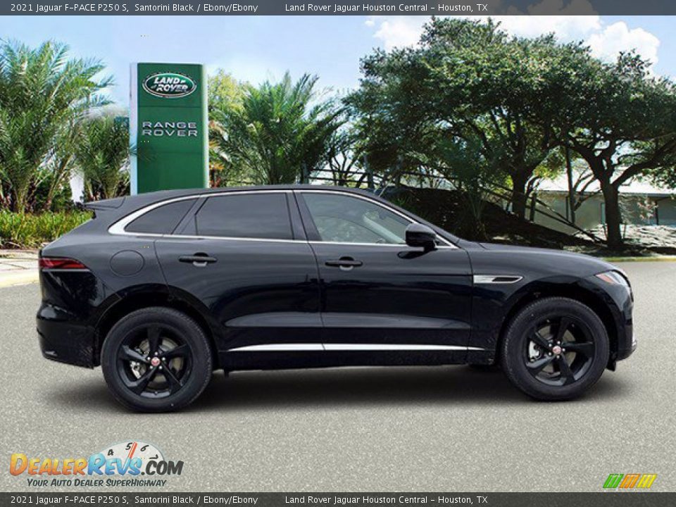 2021 Jaguar F-PACE P250 S Santorini Black / Ebony/Ebony Photo #8