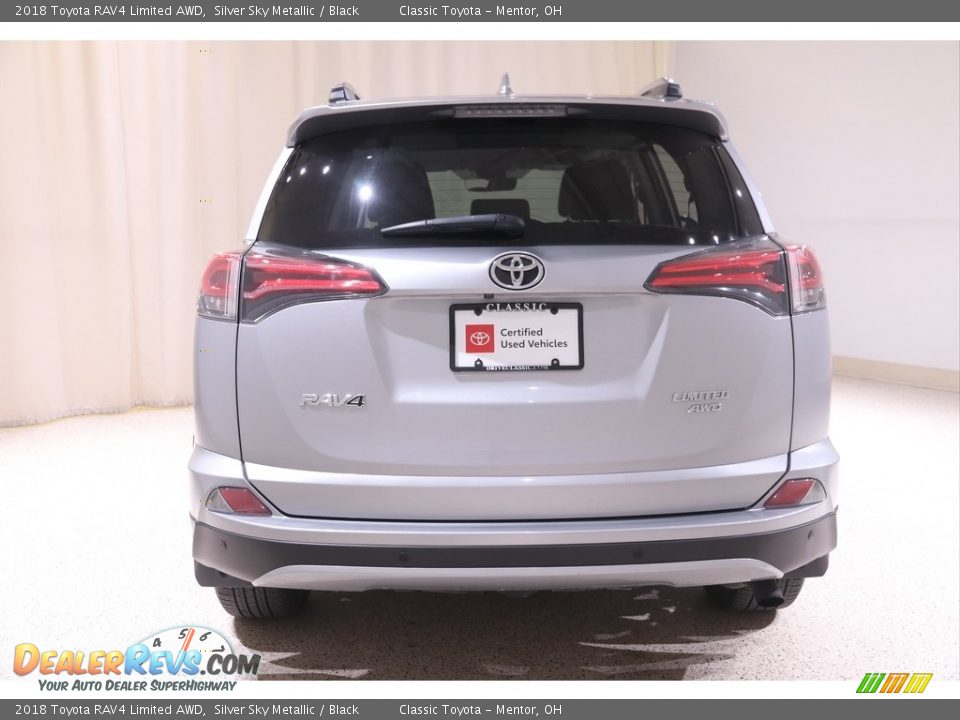 2018 Toyota RAV4 Limited AWD Silver Sky Metallic / Black Photo #18