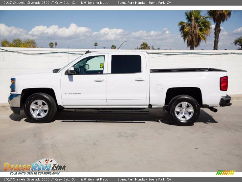 2017 Chevrolet Silverado 1500 LT Crew Cab Summit White / Jet Black Photo #8