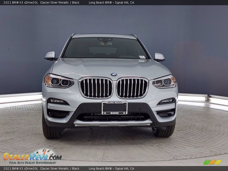 2021 BMW X3 sDrive30i Glacier Silver Metallic / Black Photo #2