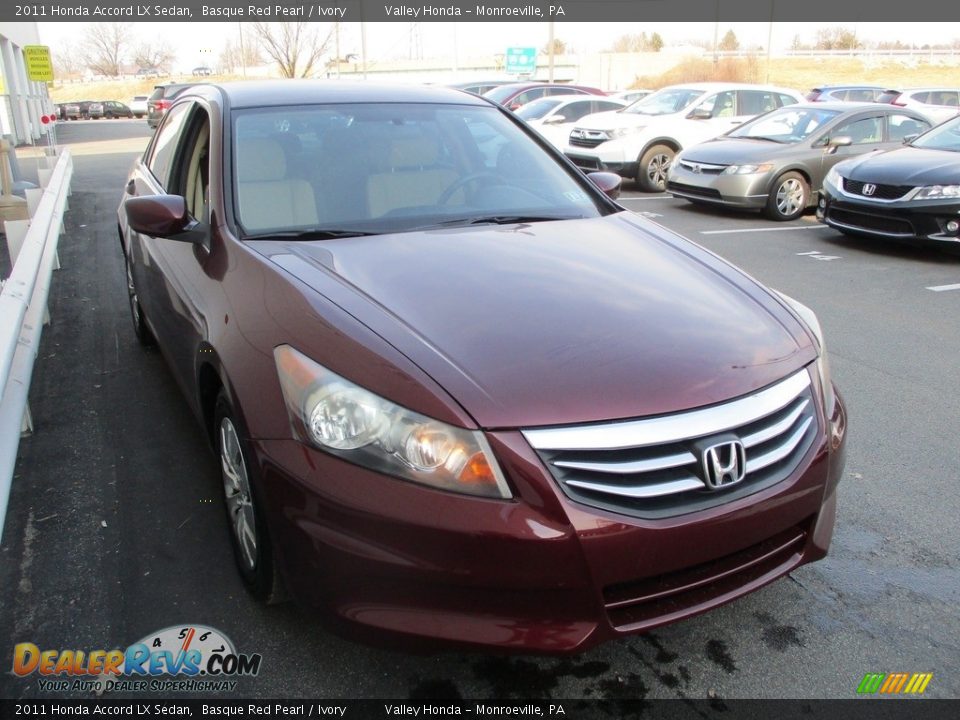 2011 Honda Accord LX Sedan Basque Red Pearl / Ivory Photo #7