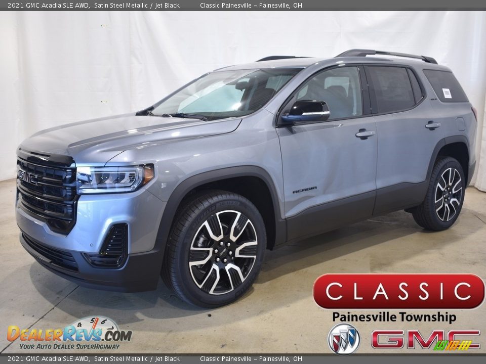 2021 GMC Acadia SLE AWD Satin Steel Metallic / Jet Black Photo #1