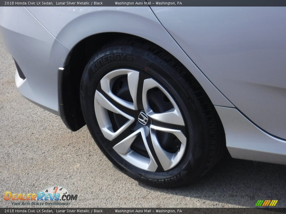 2018 Honda Civic LX Sedan Lunar Silver Metallic / Black Photo #3