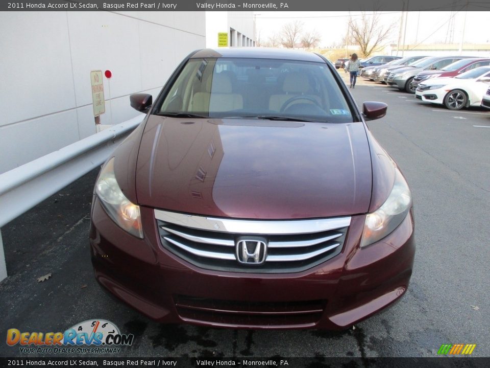 2011 Honda Accord LX Sedan Basque Red Pearl / Ivory Photo #8