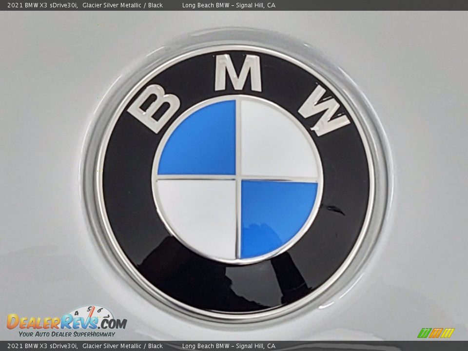 2021 BMW X3 sDrive30i Glacier Silver Metallic / Black Photo #5