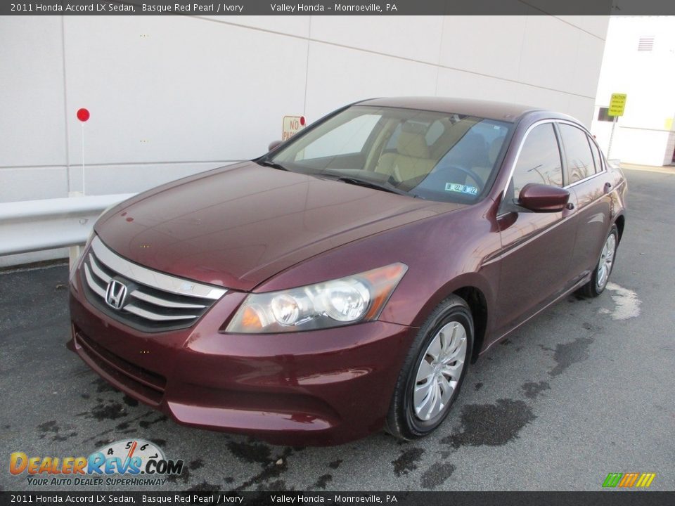 2011 Honda Accord LX Sedan Basque Red Pearl / Ivory Photo #9