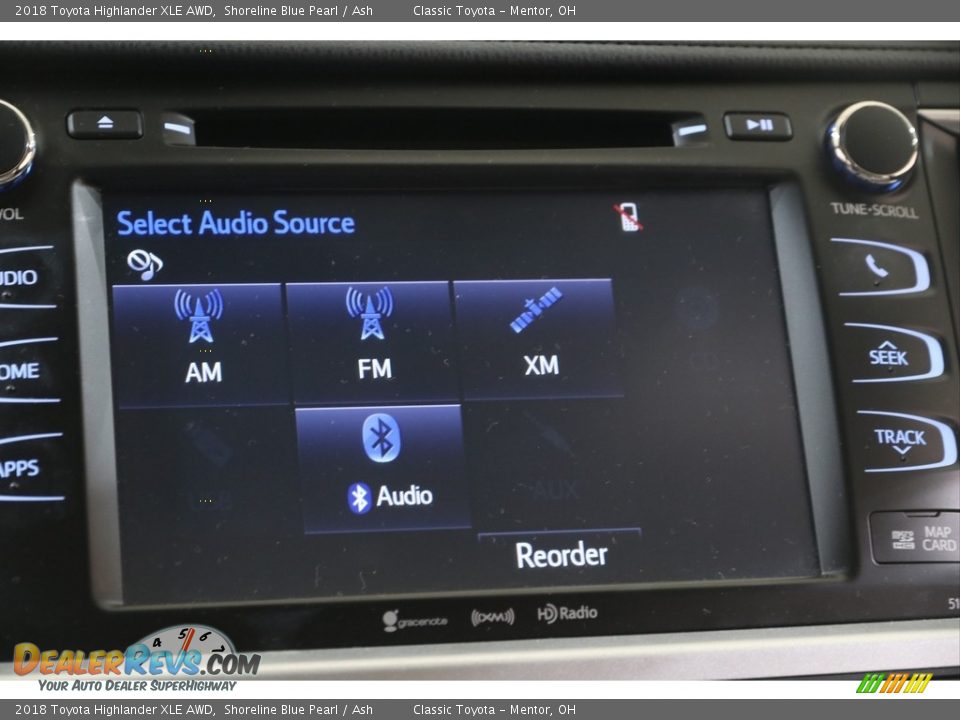 2018 Toyota Highlander XLE AWD Shoreline Blue Pearl / Ash Photo #11