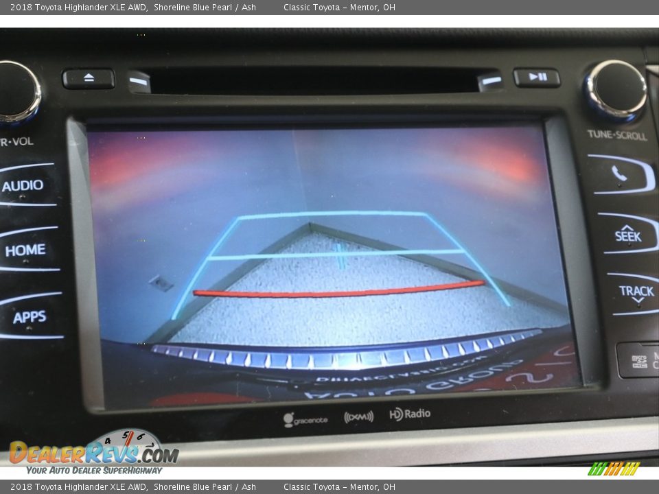 2018 Toyota Highlander XLE AWD Shoreline Blue Pearl / Ash Photo #13