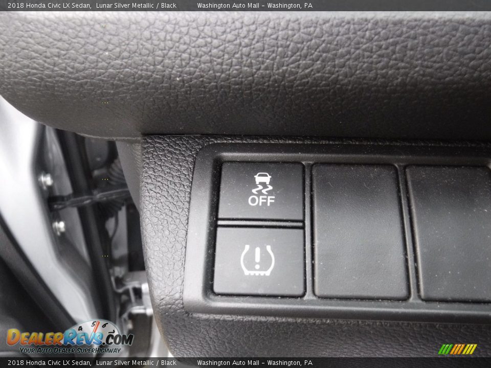 2018 Honda Civic LX Sedan Lunar Silver Metallic / Black Photo #10