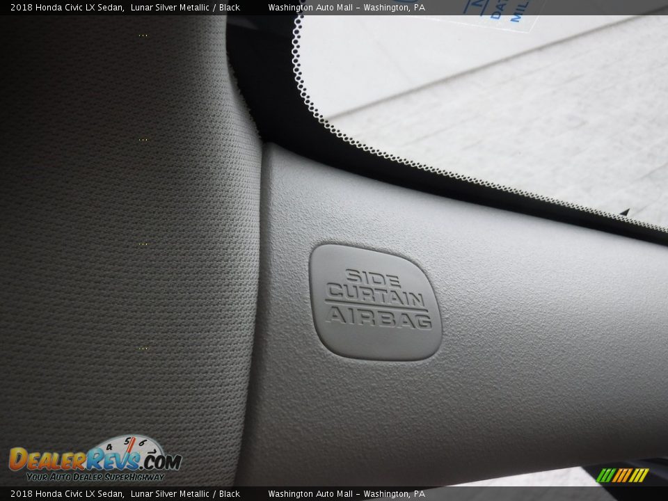 2018 Honda Civic LX Sedan Lunar Silver Metallic / Black Photo #11