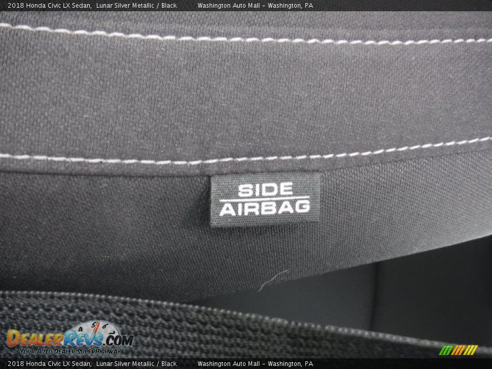2018 Honda Civic LX Sedan Lunar Silver Metallic / Black Photo #15