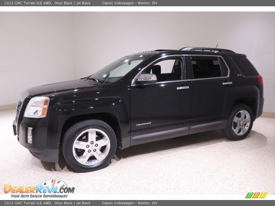 2013 GMC Terrain SLE AWD Onyx Black / Jet Black Photo #3