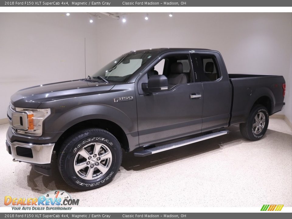 2018 Ford F150 XLT SuperCab 4x4 Magnetic / Earth Gray Photo #3