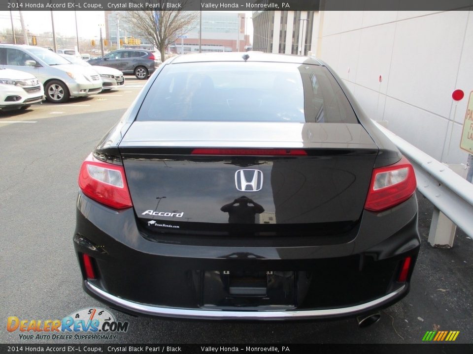 2014 Honda Accord EX-L Coupe Crystal Black Pearl / Black Photo #4