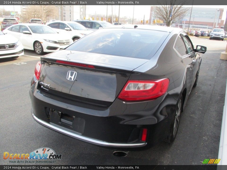 2014 Honda Accord EX-L Coupe Crystal Black Pearl / Black Photo #5