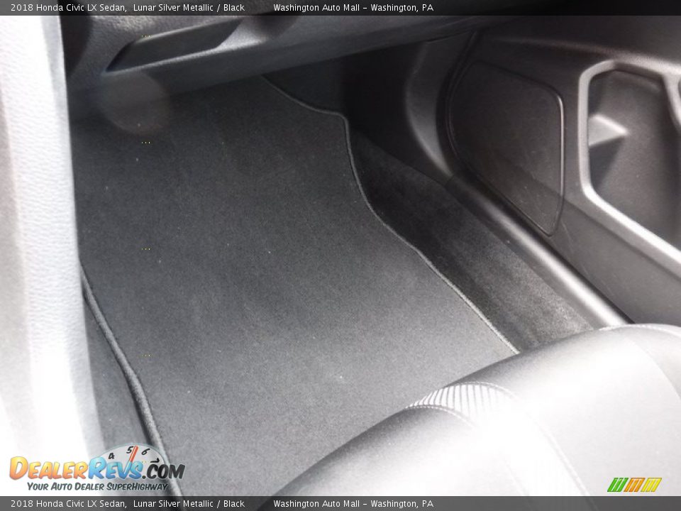 2018 Honda Civic LX Sedan Lunar Silver Metallic / Black Photo #23