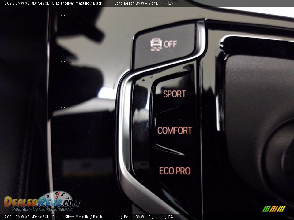 2021 BMW X3 sDrive30i Glacier Silver Metallic / Black Photo #23