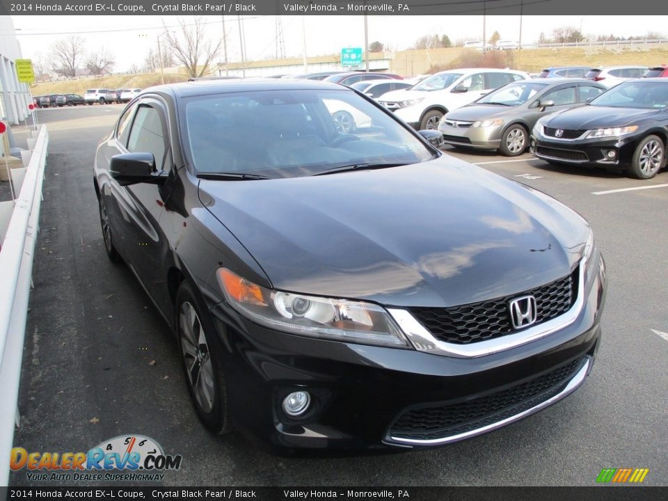 2014 Honda Accord EX-L Coupe Crystal Black Pearl / Black Photo #7