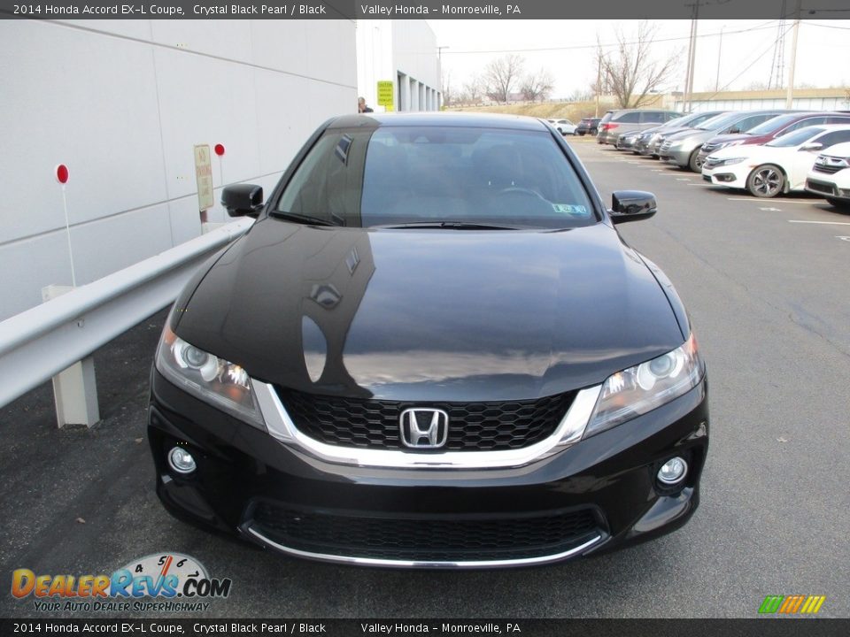 2014 Honda Accord EX-L Coupe Crystal Black Pearl / Black Photo #8