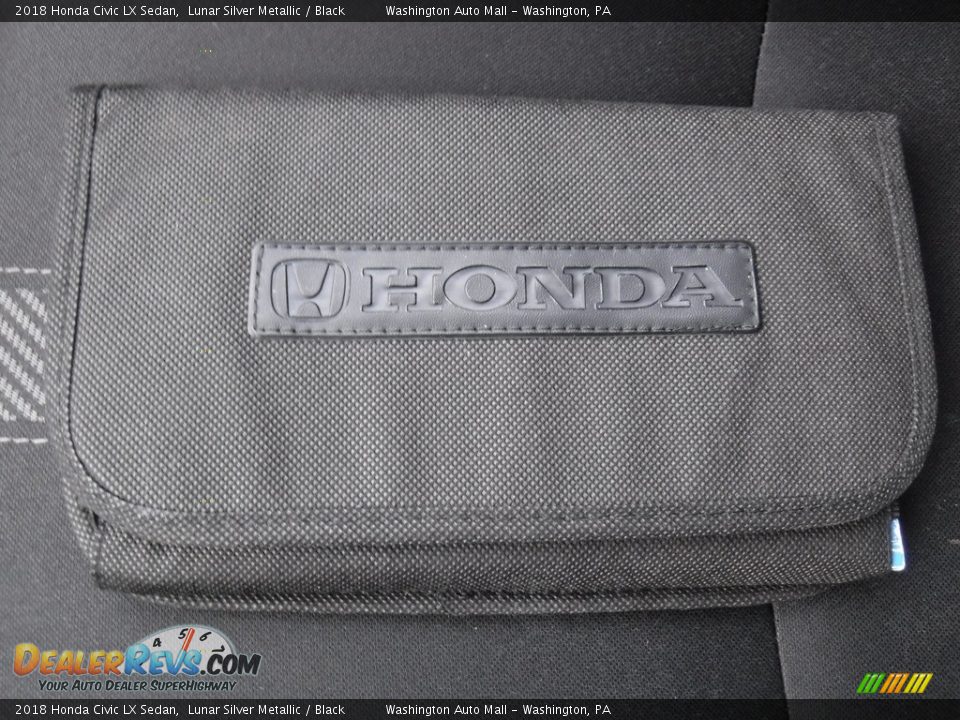 2018 Honda Civic LX Sedan Lunar Silver Metallic / Black Photo #25