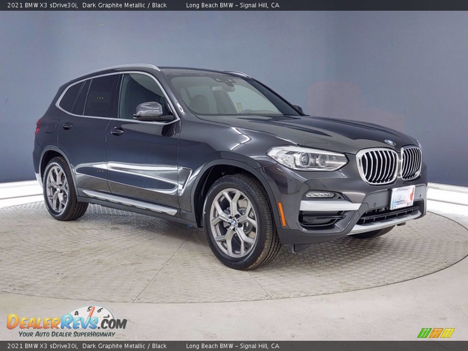 2021 BMW X3 sDrive30i Dark Graphite Metallic / Black Photo #1