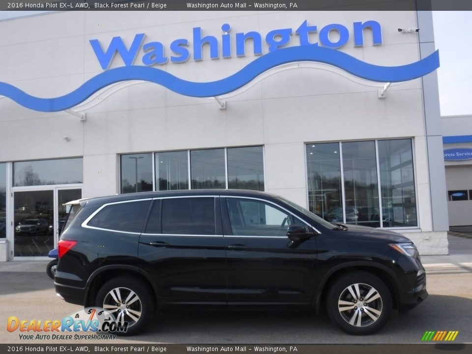 2016 Honda Pilot EX-L AWD Black Forest Pearl / Beige Photo #2