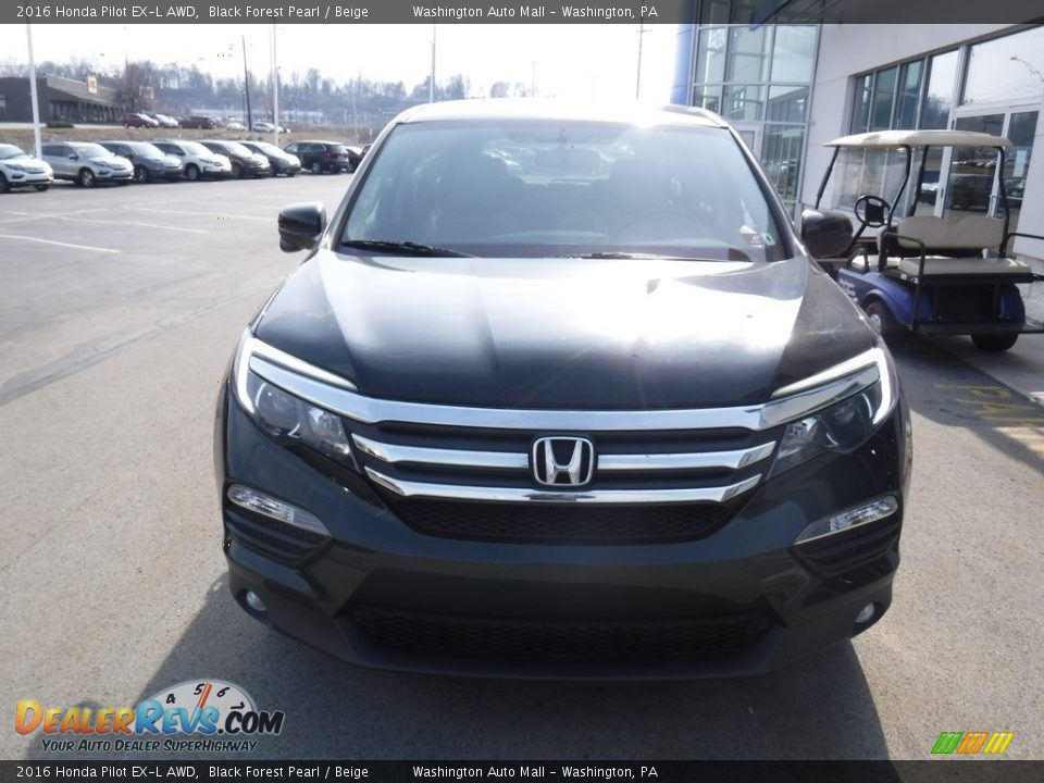 2016 Honda Pilot EX-L AWD Black Forest Pearl / Beige Photo #5