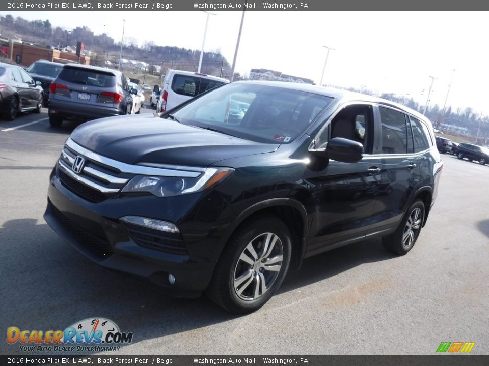 2016 Honda Pilot EX-L AWD Black Forest Pearl / Beige Photo #6