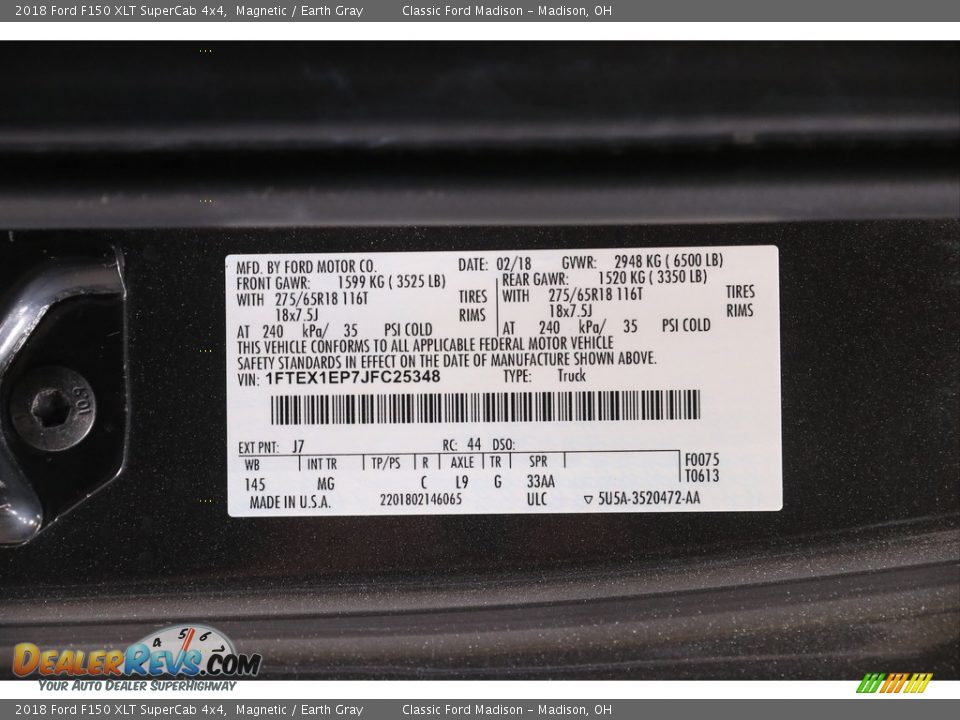 2018 Ford F150 XLT SuperCab 4x4 Magnetic / Earth Gray Photo #22