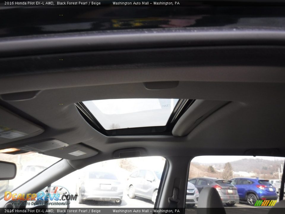 2016 Honda Pilot EX-L AWD Black Forest Pearl / Beige Photo #11