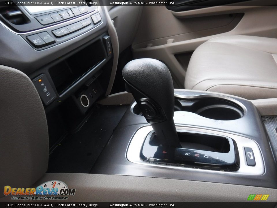 2016 Honda Pilot EX-L AWD Black Forest Pearl / Beige Photo #17