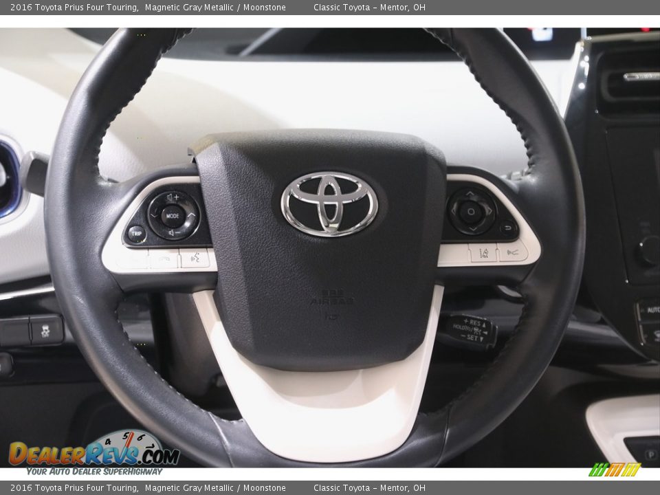 2016 Toyota Prius Four Touring Magnetic Gray Metallic / Moonstone Photo #7