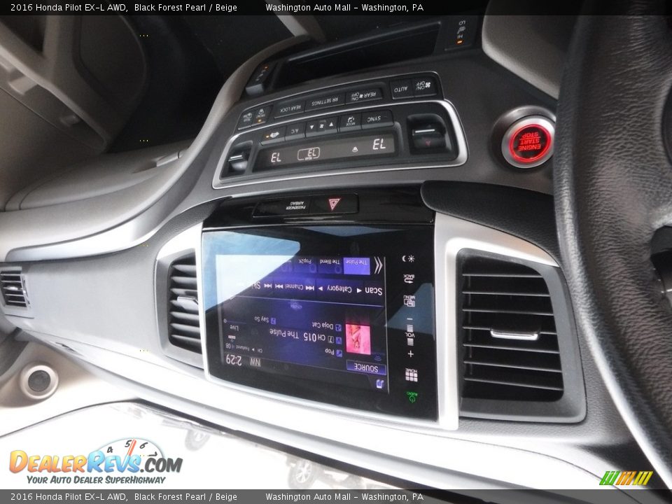 2016 Honda Pilot EX-L AWD Black Forest Pearl / Beige Photo #19
