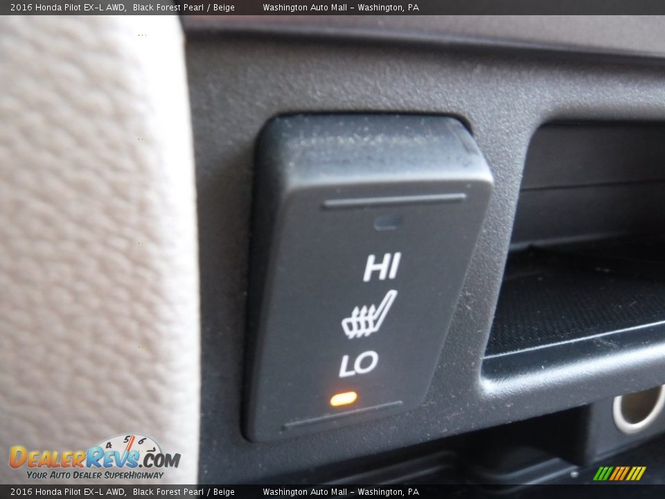 2016 Honda Pilot EX-L AWD Black Forest Pearl / Beige Photo #22