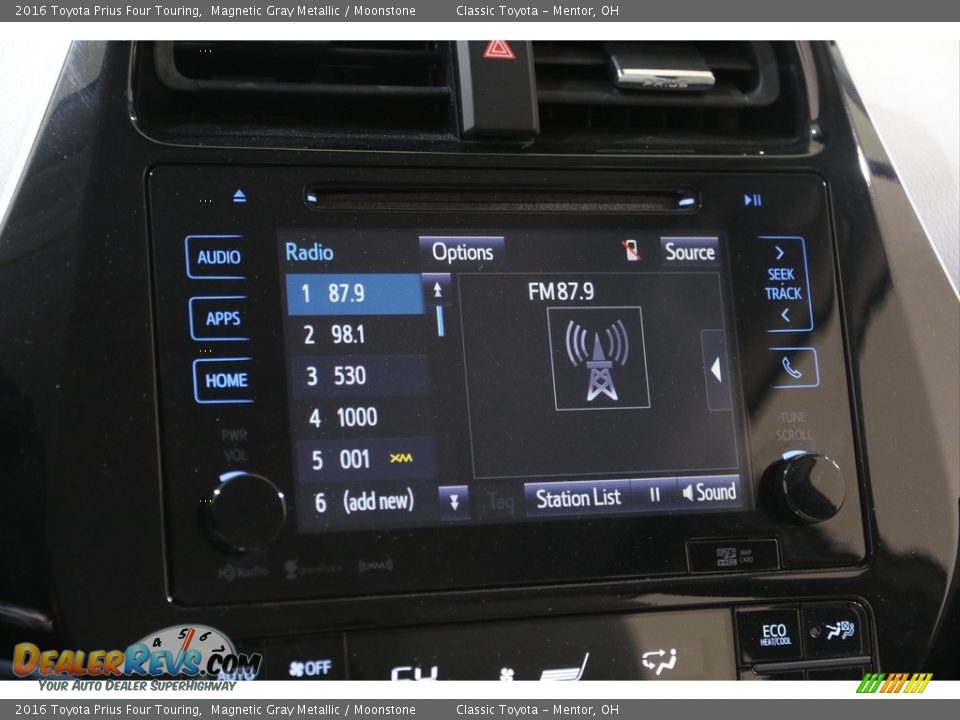 2016 Toyota Prius Four Touring Magnetic Gray Metallic / Moonstone Photo #11