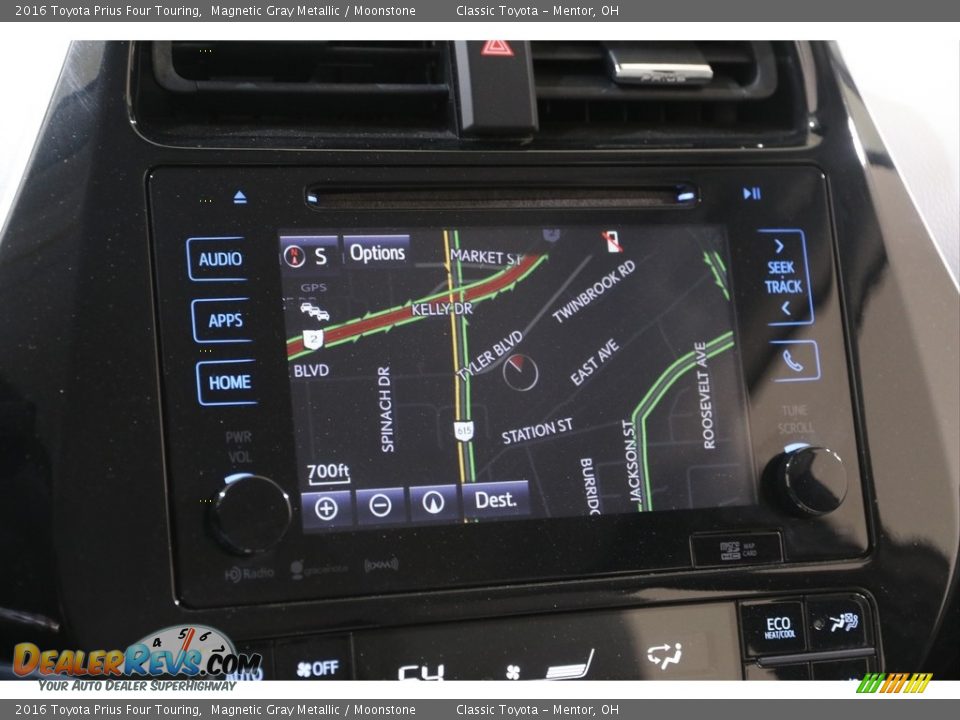 2016 Toyota Prius Four Touring Magnetic Gray Metallic / Moonstone Photo #13